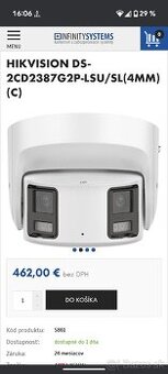 HIKVISION IP KAMERA DS-2CD2387G2P- LSU/SL