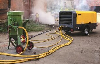 pieskovačka CONTRACOR s dieslovým kompresorom