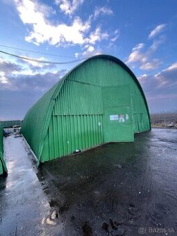 Oblúková plechová hala sklad 15x10x4,7m