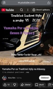 Yamaha psr sx štýly a zvuky Východ 5