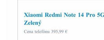 Xiaomi Redmi Note 14 Pro 5G, Zelený