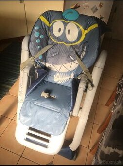 Polohovateľná jedálenská stolička chicco