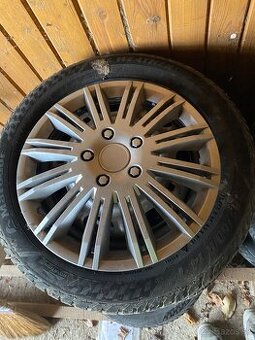 Predám plechové disky 4x100+ gumy 185/60 R14