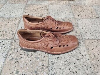 Pánske kožené poltopánky