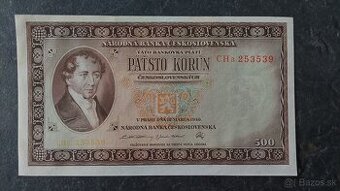 500 Kč 1946, stav N (UNC)