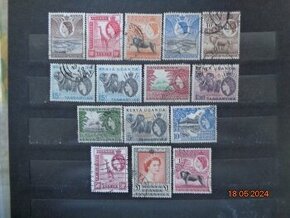 Poštové známky - UGANDA TANGANIKA KENYA