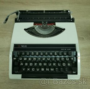 Plne funkčný písací stroj WELCO 200 DE LUXE, techno písmo
