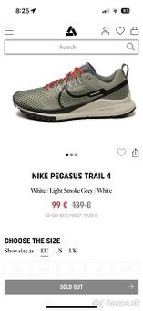 Nike pegasus trail 4 vel 42