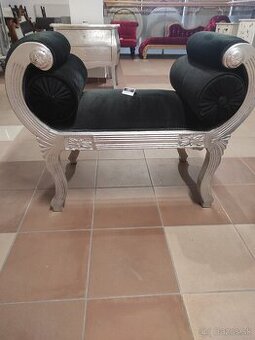 Strieborná sofa-lkreslo