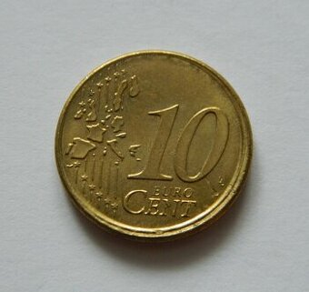 Predám 10 euro cent 2002 F Nemecko - chyborazba