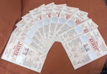 Predám pamätné listy Ján Ch. Korec postupka 11 ks