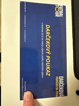 Futbaltour, Predám 50€ poukaz s výraznou zľavou