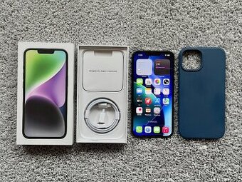 iPhone 14 128GB, NOVÁ BATERKA, TOP STAV