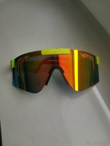 Športové slnečné okuliare Pit Viper (žlté-oranžové sklo)
