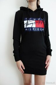 tommy hilfiger mikina cierna predlzena