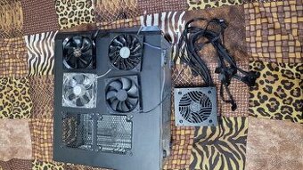 Predám PC skrinku Cooler Master + 600w zdroj EVGA + vetraky