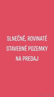 Na predaj pozemky v Párovských Hájoch