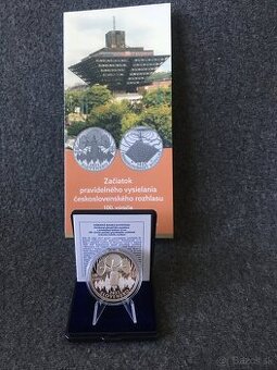 Strieborné mince Slovensko 10 euro , 20 euro PROOF, BK