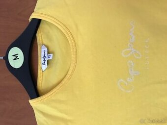 PEPE jeans originál žlté damske tricko S