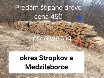 Predám palivé drevo cena 400