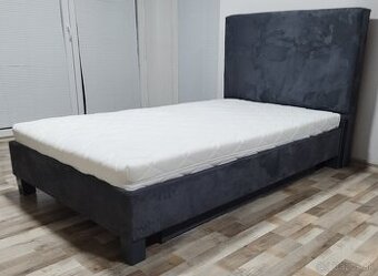 antracitova postel 120x200x45 cm