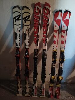 slalomove lyze Rossignol 160 cm a ATOMIC 158 cm a 165 cm