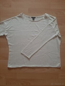 Biela tenká mikina Amisu