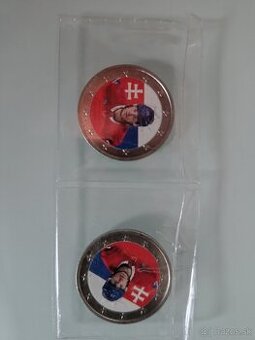 Kolorované 2 Eurové mince Slafkovský
