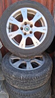 Predám Elektróny 5x112 letné pneumatiky R16