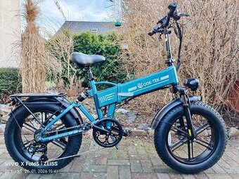 Mestský skladací fat ebike Ook-Tek 20x4.0",1000W,15Ah,50km/
