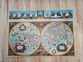 Poskladané puzzle - starodávne mapy