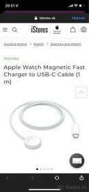 Magnetický kábel pre nabíjanie Apple Watch USB-C