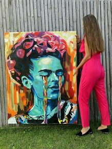 Frida Kahlo olejomalba 115x150 cm - 1