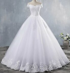 Princeznovské svadobné šaty,velkost 38