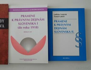 Predám Pramene k právnym dejinám Slovenska