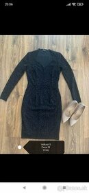 Čierne krajkové šaty Orsay