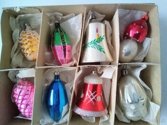 Ozdoby, staré, vánoční ozdoby- vianočné ozdoby - různé