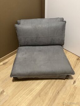 Rozkladacie kreslo sivé