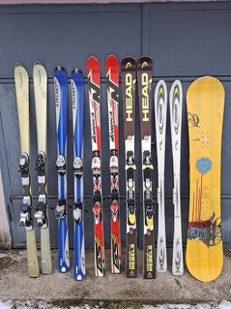 Predám zjazdové lyže Nordica, Techno, Head, Fischer.
