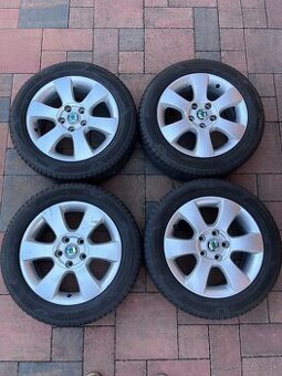 Originalne hlinikove disky Skoda R16, 5x112