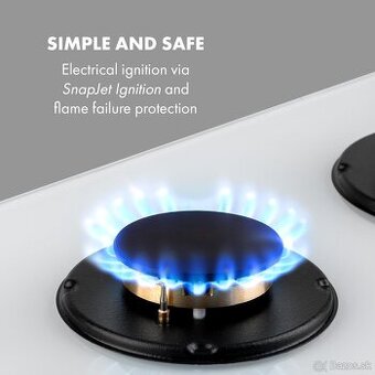 Úplne nová elegantná plynová varná doska