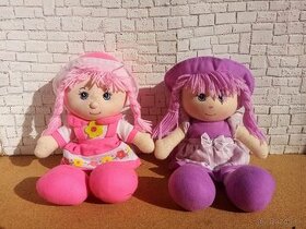 Ružová a fialová látková bábika - 1