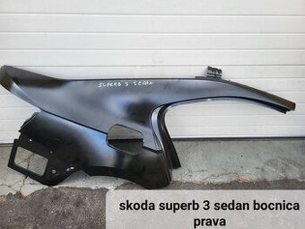 Skoda superb 3 bocnica prava stvrtka blatnik zadny