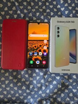 Samsung A34 5g duos silver v dobrom stave