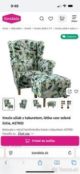 Kreslo s taburetkou