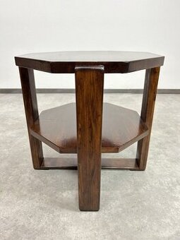 Menší art deco osemhranný konferenčný stolík 50cm