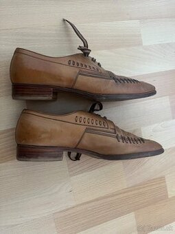 Kožené oblekové vintage vel 40