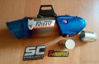 Na predaj ladený, nový, športový nerezový výfuk na   motorku