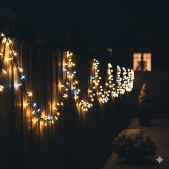 Vianočné Osvetlenie - Reťaze, Závesy, Cencúle, Siete