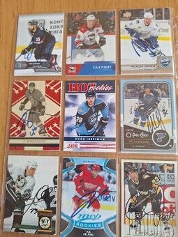 Hokejove karty..,kartičky.. autogramy..